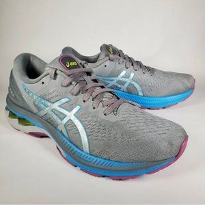 Asics Womens Gel Kayano 27 1012A649 Gray Pink Running Shoes Sneakers Size 9.5